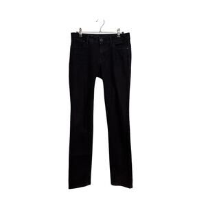 DL1961 Coco Curvy Straight Jeans Womens Size 26 Onyx Black 4 Way Stretch